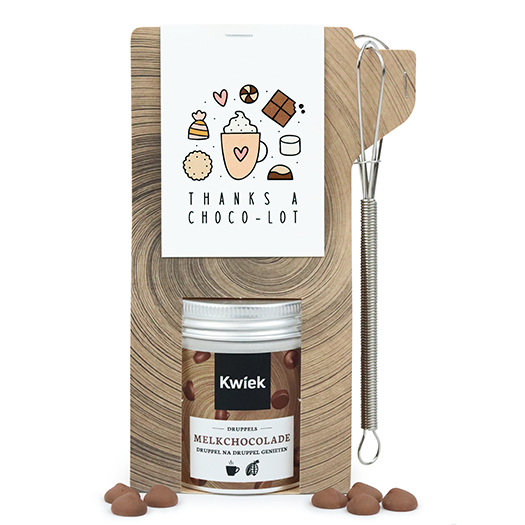 Chocolademelk met mini garde