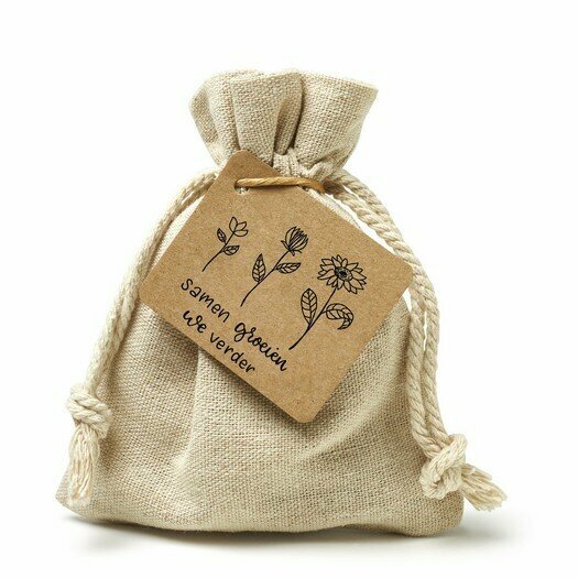 Zaden in linnenzakje