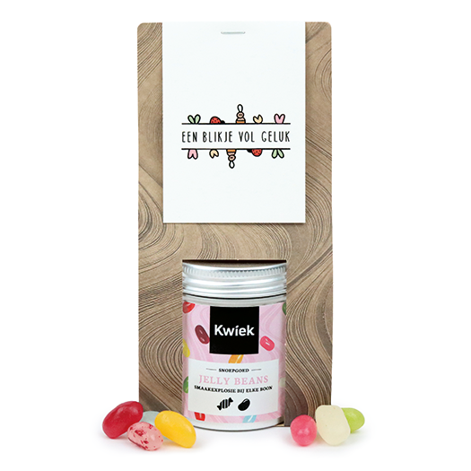 Snoeptas met blikje snoep