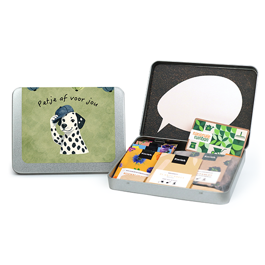 Geschenkenblik voor Nationale Tuinbon