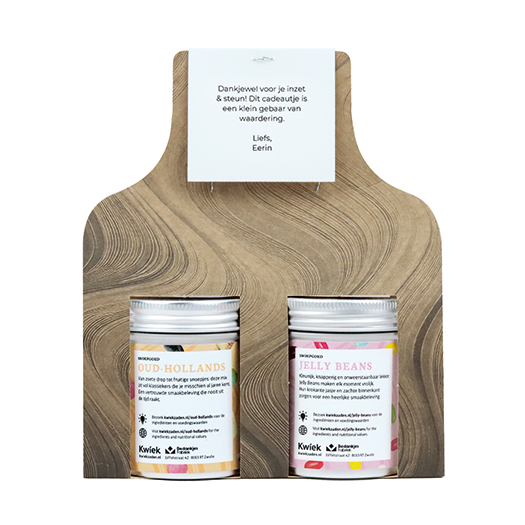 Love is sweet - Snoeptas met twee blikjes snoep // Maartje 