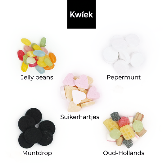 Super blij met een juf zoals jij - Snoeptas met twee blikjes snoep // Mijksje 