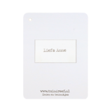 Label - Bedankt voor de samenwerking | 60 x 80 mm | Achterkant met tekst