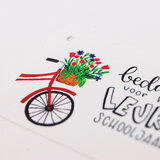 Label - Bedankt voor het leuke schooljaar | 60 x 80 mm | Sfeerfoto