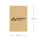 Zaden in kraftzakje met eigen ontwerp