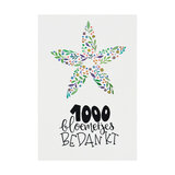 AnsichAnsichtkaart 100 x 148 mm met de tekst &lsquo;1000 bloemetjes bedankt'