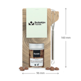 Chocolademelk in tas met mini garde met eigen ontwerp