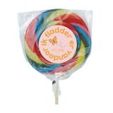 Ik fladder er vandoor - Lolly met gepersonaliseerde sticker