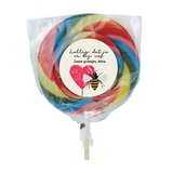 Lollig dat je er bij was - Lolly met gepersonaliseerde sticker