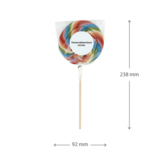 Lollig dat je er bij was - Lolly met gepersonaliseerde sticker