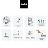 Brievenbus bedankje - Zaden in linnenzakje met ansichtkaart