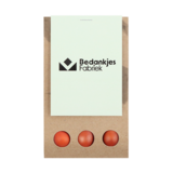 Brievenbus bedankje - Bloembollen in kraft buidel met ansichtkaart