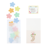 Fijne kerst en een gelukkig nieuwjaar - Groeiconfetti in pergamijn zakje met klapkaartje // Mijksje