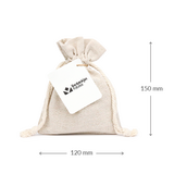 Brievenbus bedankje - Zaadbommetjes in linnenzakje met ansichtkaart