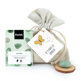 Ik fladder er vandoor - Edelsteen in linnenzakje // Eef