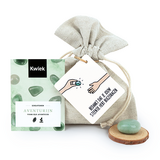 Bedankt dat je jouw steentje hebt bijgedragen - Edelsteen in linnenzakje // Eef