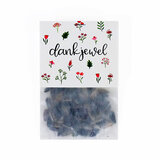 Dankjewel - bedankje zaden in pergamijn zakje met klapkaartje 