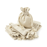 Linnenzakjes naturel - 150 x 120 mm