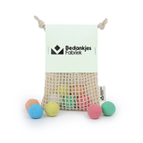 Brievenbus bedankje - Zaadbommetjes in netzakje met ansichtkaart