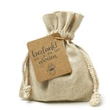 Zaden in linnenzakje - Bedankjes dat je me laat groeien - Hoofdfoto