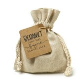 Zaden in linnenzakje - Bedankt voor het fijne schooljaar - Hoofdfoto