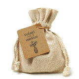 Zaden in linnenzakje - Bedankt voor je medeleven - Hoofdfoto