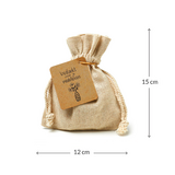 Zaden in linnenzakje - Bedankt voor je medeleven - Maatgeving