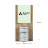 Een blik van waardering - Kaarsenzandtas met 3 blikjes // Mijksje