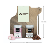 Bedankt voor de goede zorg - Chocolademelk met mini marshmallows en garde  // Eef 