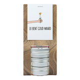 Jij bent goud waard - Kaarsenzandtas met 3 blikjes // Eef