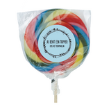 Jij bent een topper - Lolly met gepersonaliseerde sticker