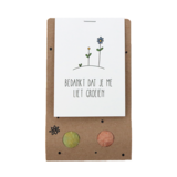 Zaadbommetjes in buidel - Bedankt dat je me liet groeien - Hoofdfoto