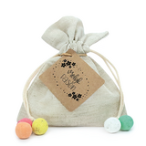 Zaadbommetjes in linnenzakje - Vrolijk pasen - Hoofdfoto