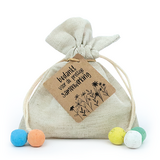 Zaadbommetjes in linnenzakje - Bedankt voor de prettige samenwerking - Hoofdfoto