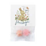 Zaadbommetjes in pergamijn zakje met klapkaartje - Fijne paasdagen - Hoofdfoto