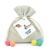 Zaadbommetjes in linnenzakje - Samen groeien we verder - Hoofdfoto