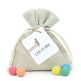 Zaadbommetjes in linnenzakje - Jij bent een topper - Hoofdfoto