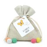 Zaadbommetjes in linnenzakje - Ik fladder er vandoor - Hoofdfoto