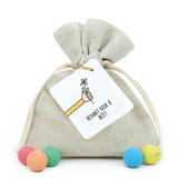 Zaadbommetjes in linnenzakje - Bedankt voor je inzet - Hoofdfoto