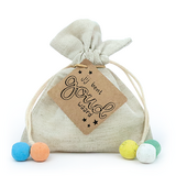 Zaadbommetjes in linnenzakje - Jij bent goud waard - Hoofdfoto