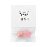 Zaadbommetjes in pergamijn zakje met klapkaartje - Fijne Pasen - Hoofdfoto