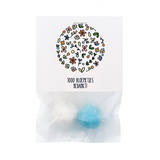 Zaadbommetjes in pergamijn zakje met klapkaartje - 1000 bloemetjes bedankt - Hoofdfoto