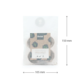 Brievenbus bedankje - zadenpakket (4 zakjes) met zweltabletten met ansichtkaart