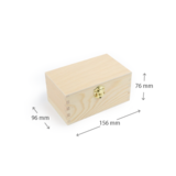 Houten kistje | 156 x 96 x 76 mm  | Maatgeving