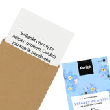Zaden in kraft zakje - Detailfoto