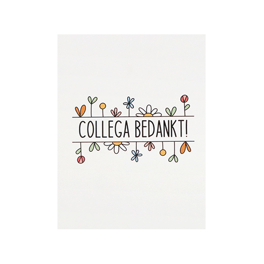 Kaartje - Collega bedankt - Voorkant