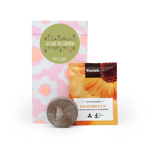 Jij laat mij groeien - zaden in cadeauzakje