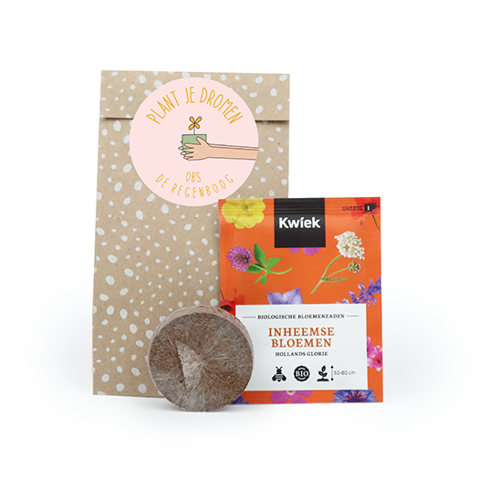Plant je dromen - zaden in cadeauzakje