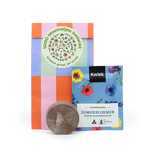 1000 bloemetjes bedankt - zaden in cadeauzakje