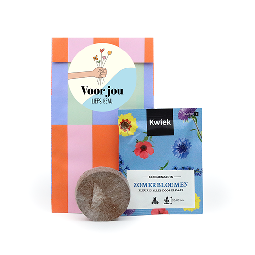 Voor jou - zaden in cadeauzakje